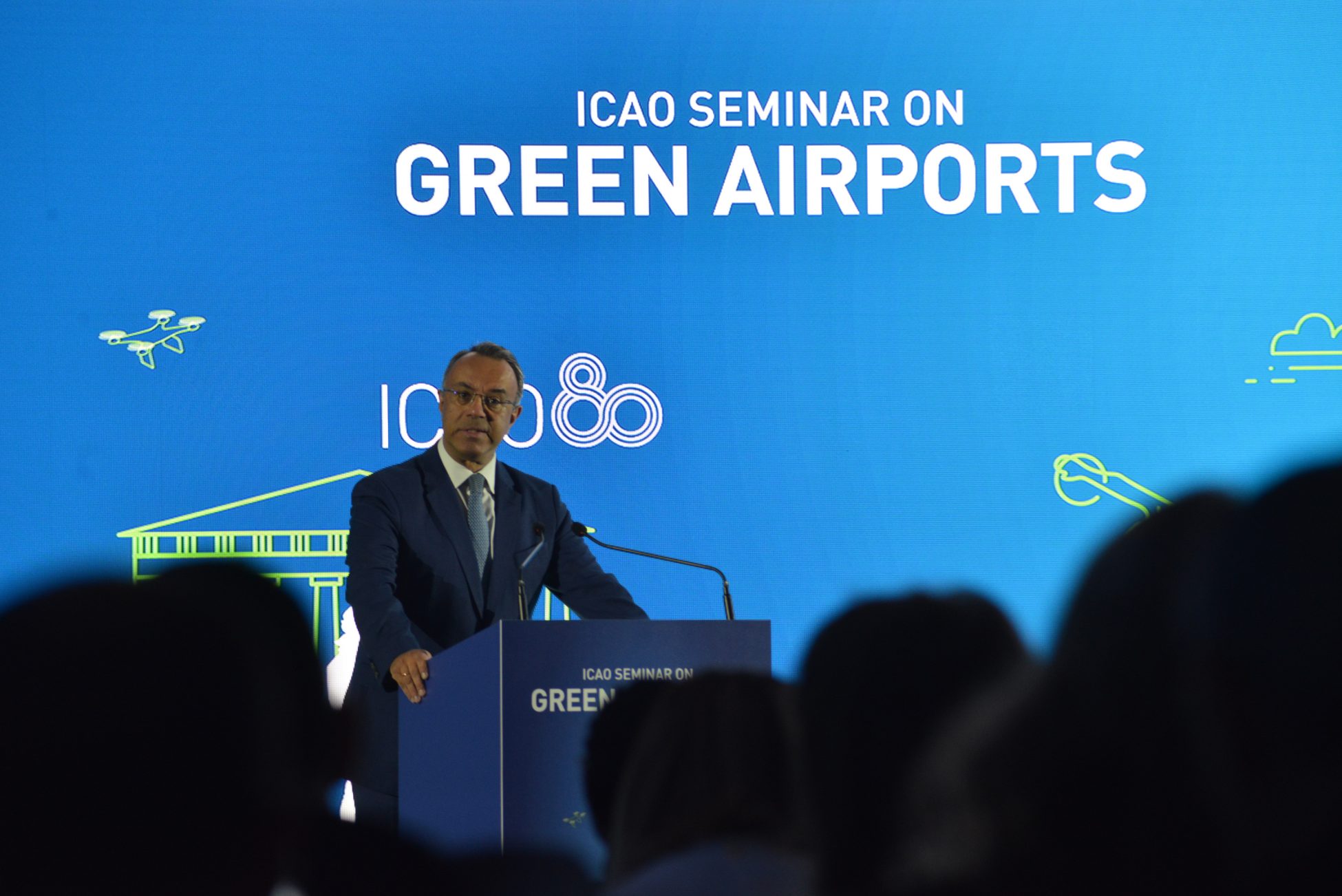Ο υπουργός Υποδομών και Μεταφορών Χρήστος Σταϊκούρας στο «2024 ICAO Seminar on Green Airports»