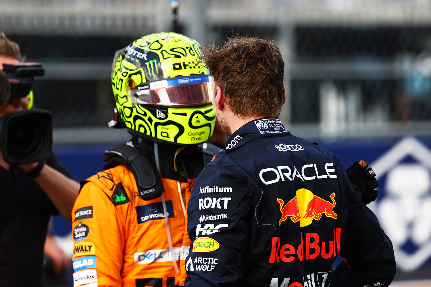 Lando Norris και Max Verstappen 