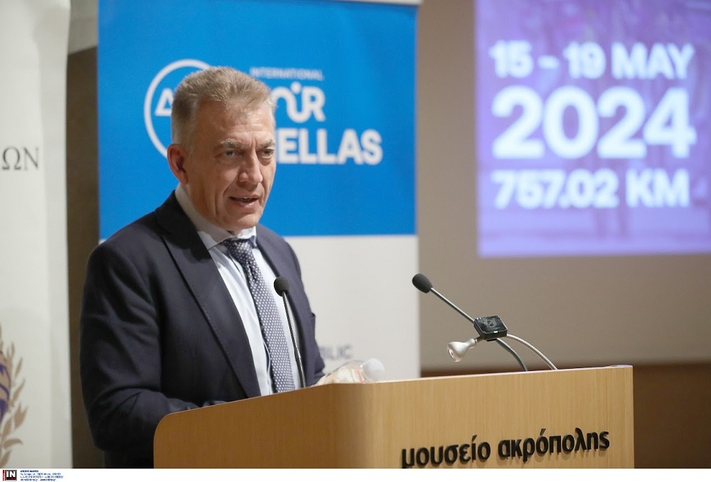 Ο Αναπληρωτής Υπουργός Αθλητισμού Γιάννης Βρούτσης, οικοδεσπότης του ΔΕΗ Διεθνής Ποδηλατικός Γύρος Ελλάδας 2024