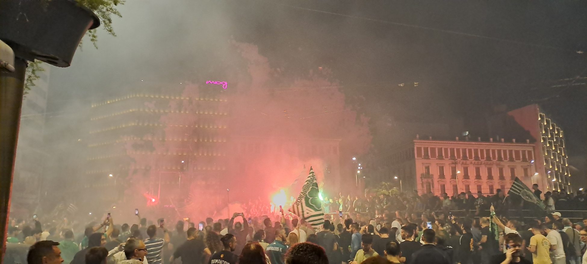 Παναθηναϊκός: Πανηγύρι στην Ομόνοια για το έβδομο Ευρωπαϊκό πρωτάθλημα