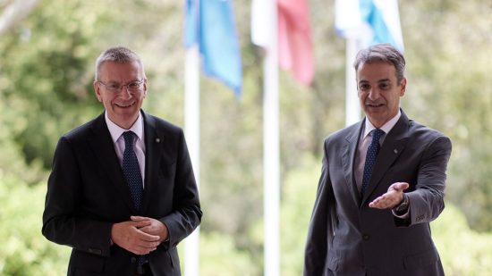 Κυριάκος Μητσοτάκης: Συνάντηση με τον Πρόεδρο της Λετονίας