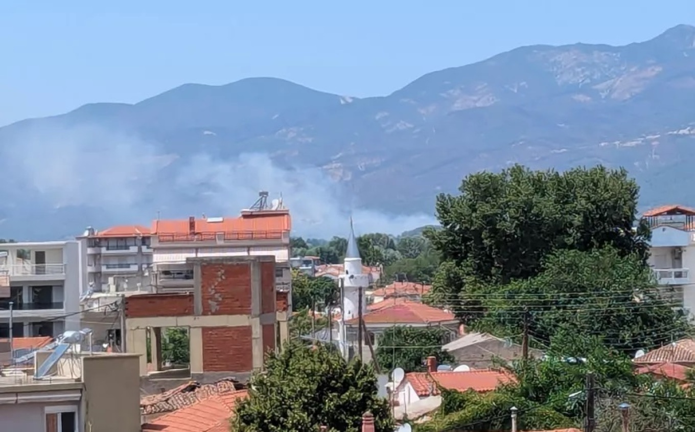 Ροδόπη: Υπό μερικό έλεγχο η φωτιά σε χορτολιβαδική έκταση στον Ίασμο Ροδόπης