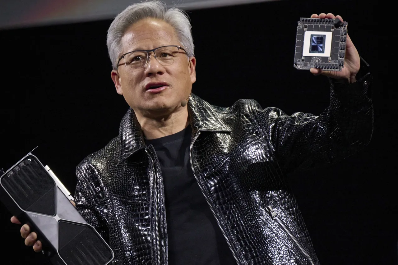 Ο Jensen Huang της Nvidia στη CES στο Λας Βέγκας: φωτογραφία: Bridget Bennett/Bloomberg