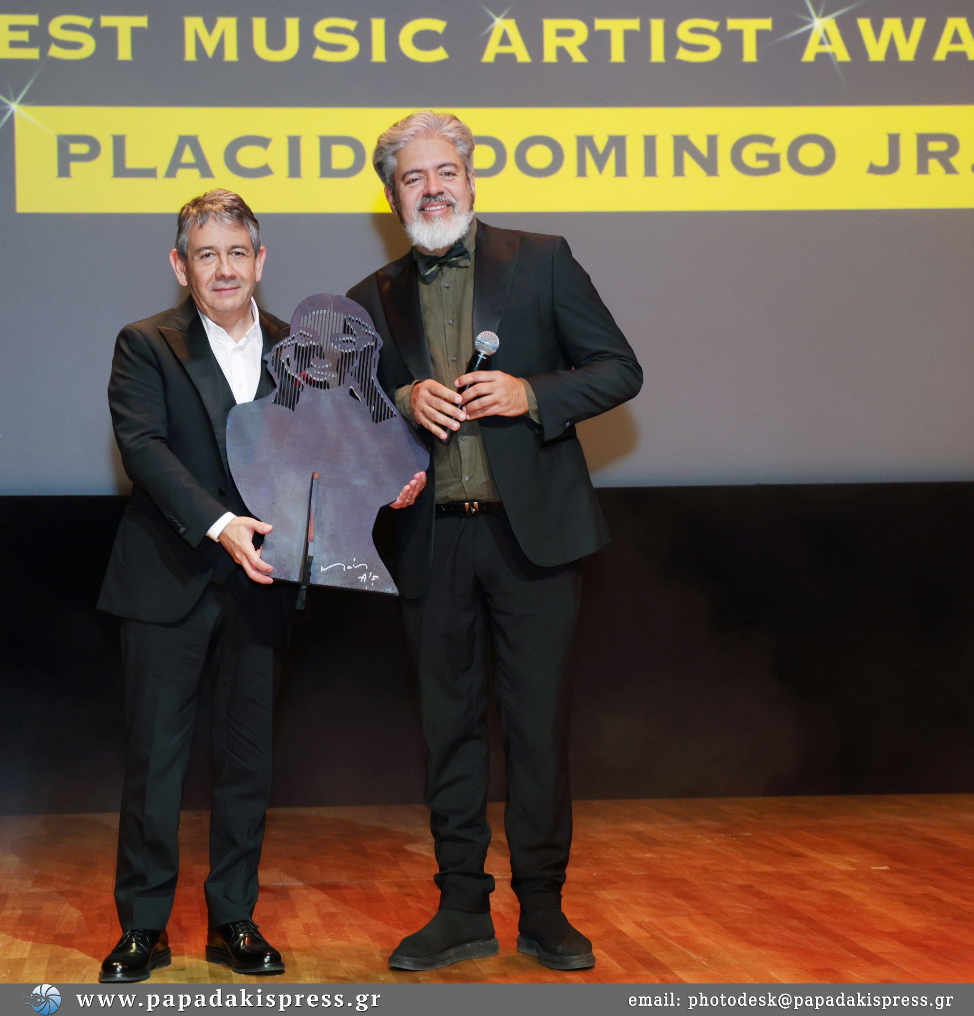 Ο Placido Domingo Jr. και ο κ. Marcos Marin