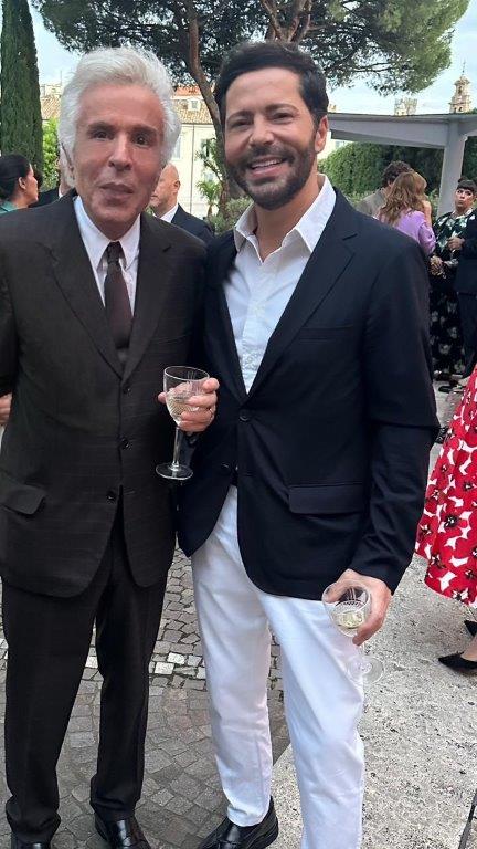 Ο Giancarlo Giammetti με τον Χρύσανθο Πάνα