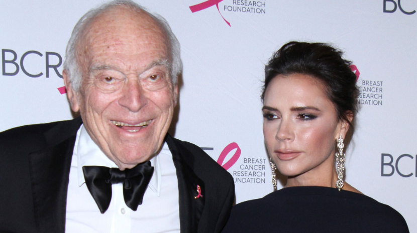 Leonard Lauder με τη Victoria Beckham σε φιλανθρωπική εκδήλωση το 2017. Φωτογραφία: AP