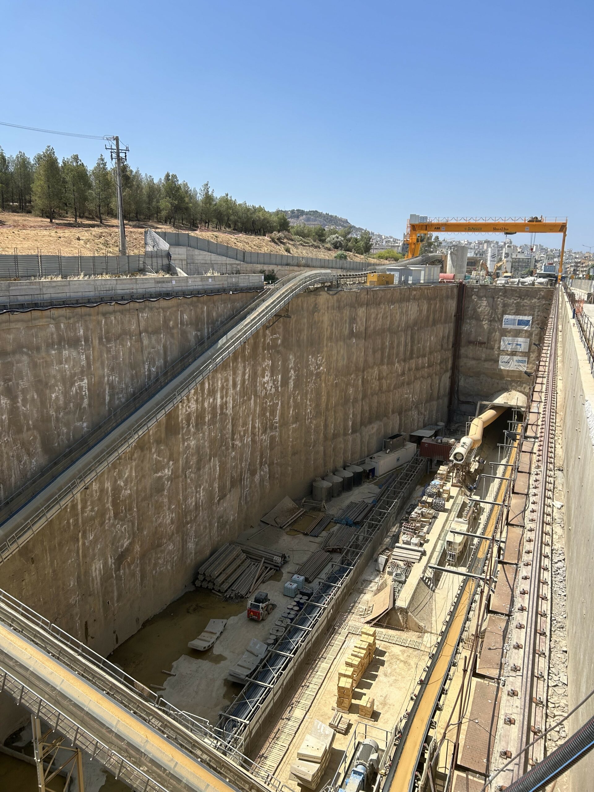 Στο εργοτάξιο της γραμμής 4 του μετρό στη Βεΐκου