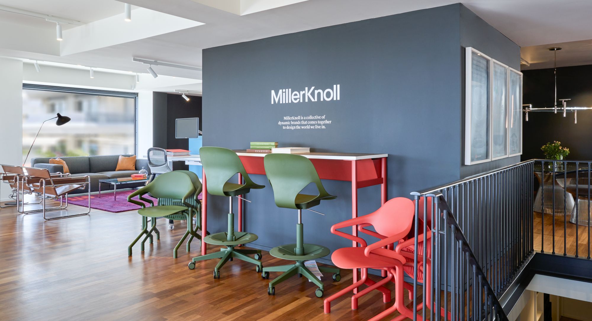 Άποψη του νέου showroom της MillerKnoll