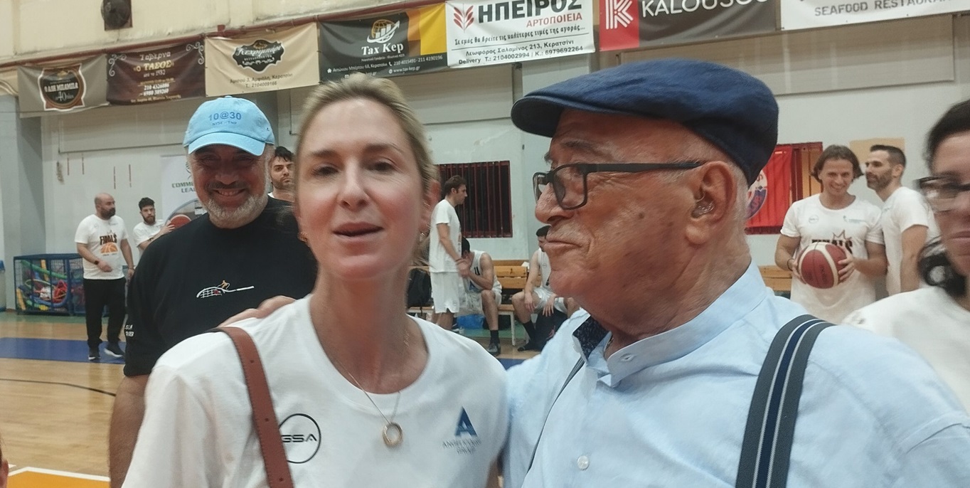 Η Μαρία Αγγελικούση με τον Παναγιώτη Τσάκο