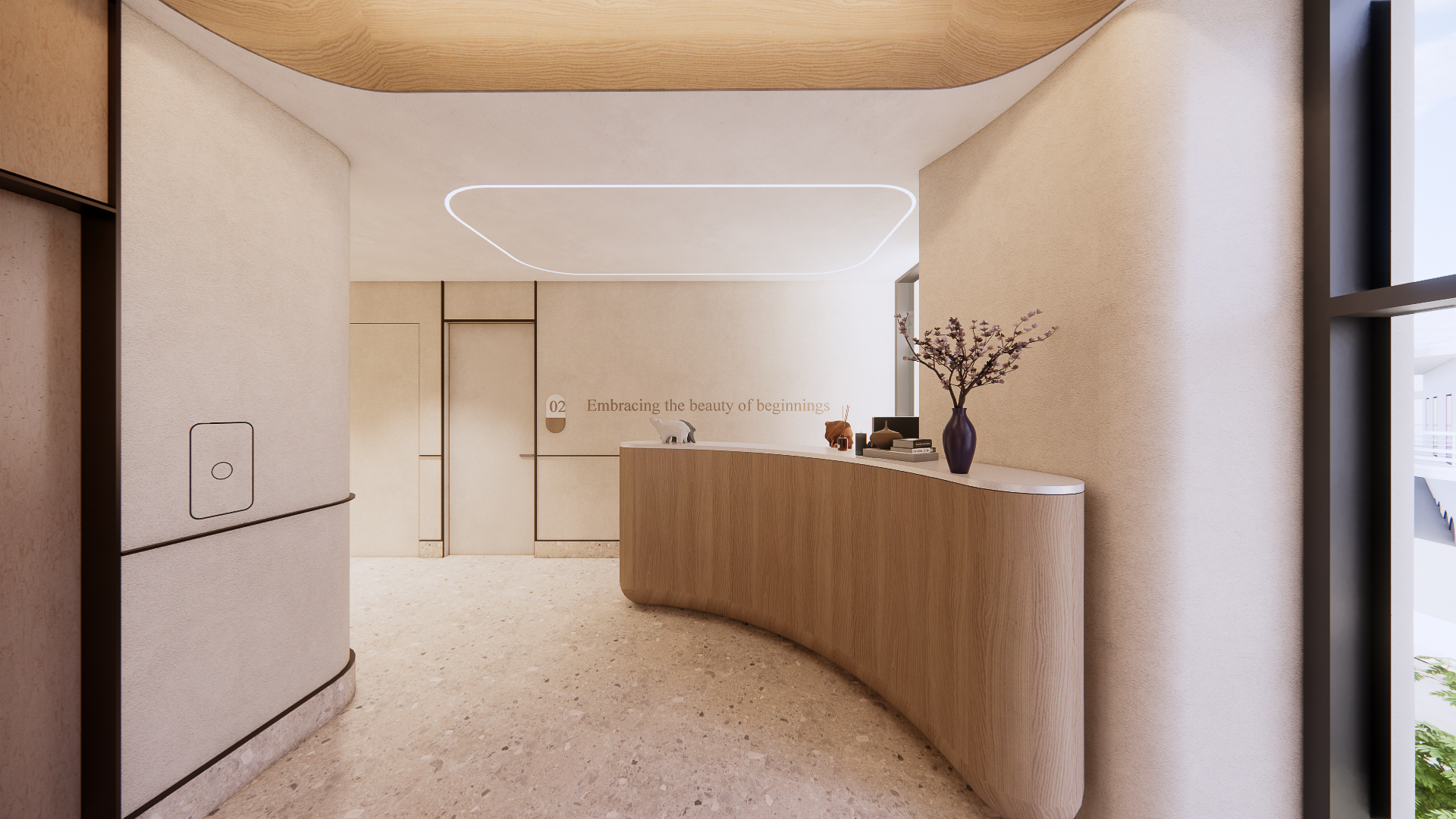 Άποψη των εγκαταστάσεων του The Birth Center. Ως το πρώτο Ανεξάρτητο Κέντρο Φυσικού Τοκετού στην Ελλάδα, έχει σχεδιαστεί με γνώμονα τη δημιουργία ενός ζεστού και ασφαλούς χώρου, ενός χώρου που συνδυάζει την ηρεμία, την άνεση και την οικειότητα, συμβάλλοντας έτσι σε μια ολιστική εμπειρία τοκετού.