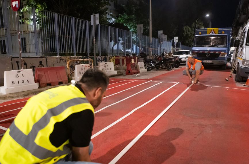Εργασίες στις έξυπνες διαβάσεις που σχεδιάζει ο δήμος Αθηναίων