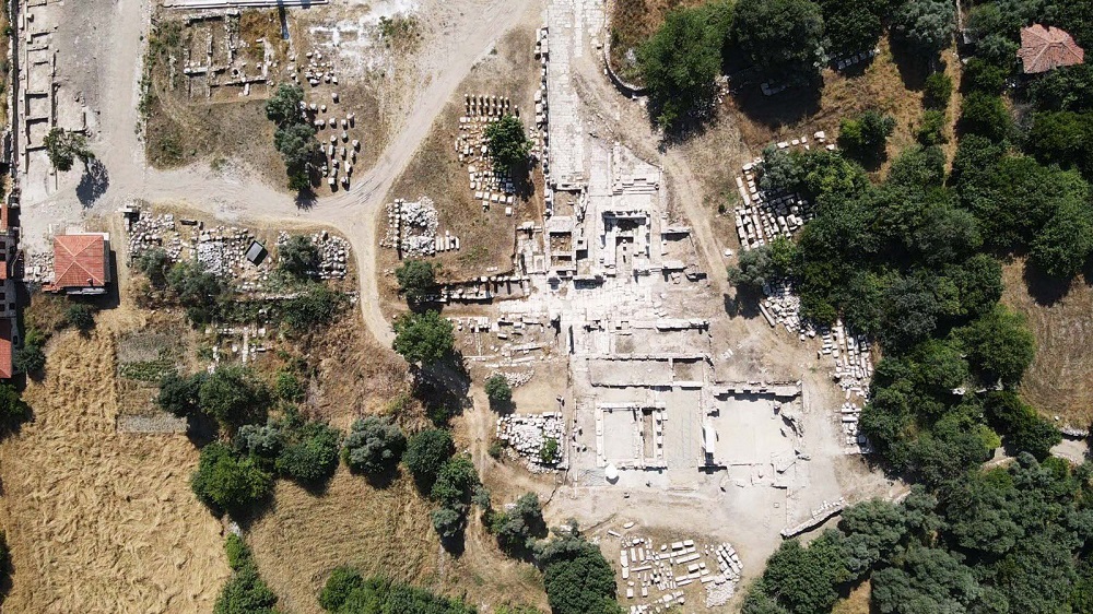 Κάτοψη των ανασκαφών στην πόλη της Στρατονίκειας