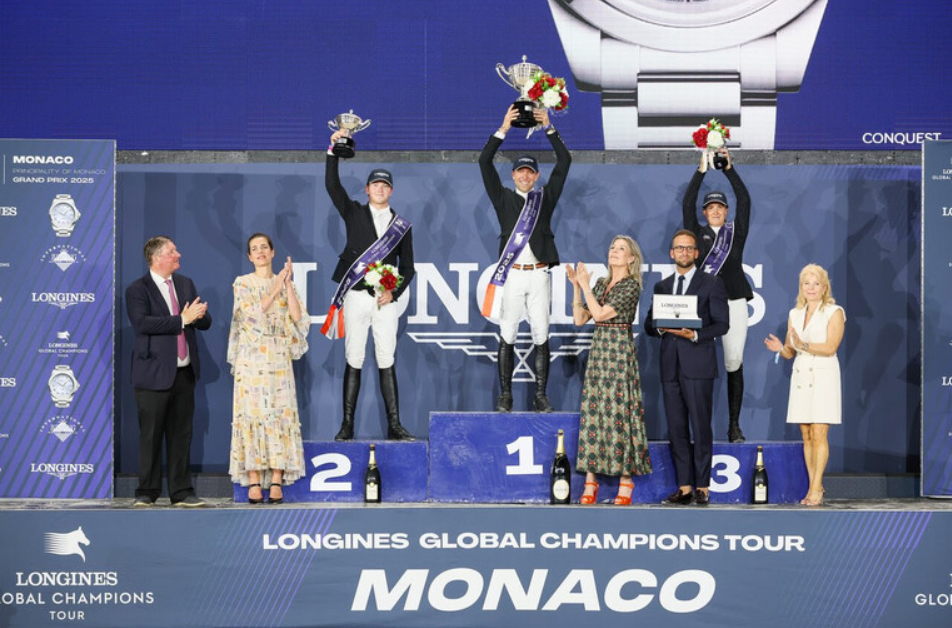 Harry Charles, Simon Delestre, Kim Kemmen (photo credit : worldofshowjumping.com)
