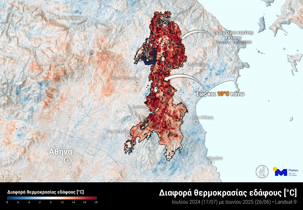 Θερμοκρασίες από τον καύσωνα στην Αττική