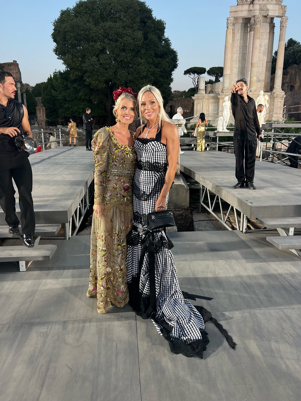 Η Ρόη Δανάλη-Αποστολοπούλου με την Lady Kitty Spencer, ανηψιά της αείμνηστης πριγκίπισσας Νταιάνας