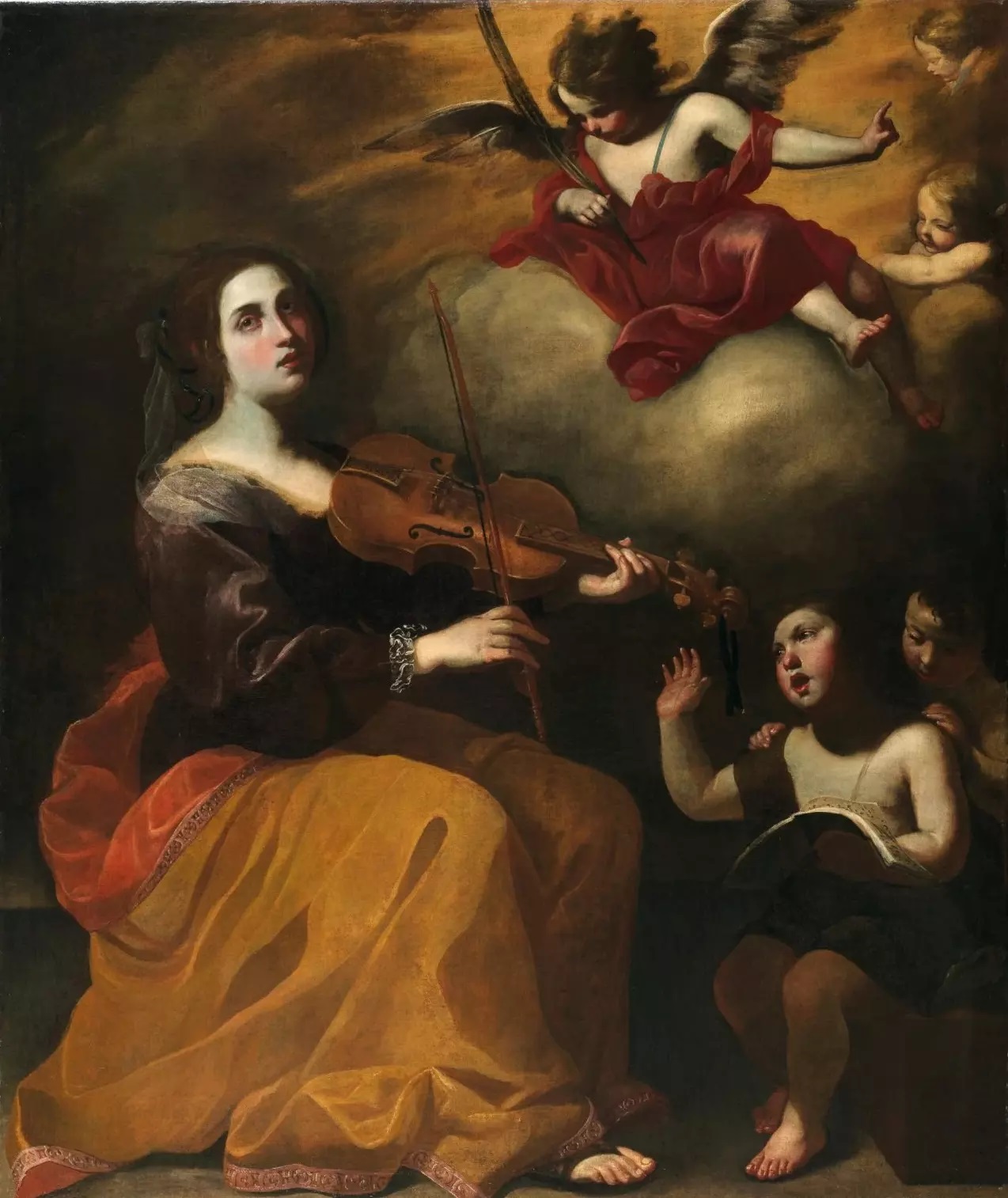 Ντιάνα ντε Ρόζα «Η Αγία Καικιλία» (περίπου 1635–40)