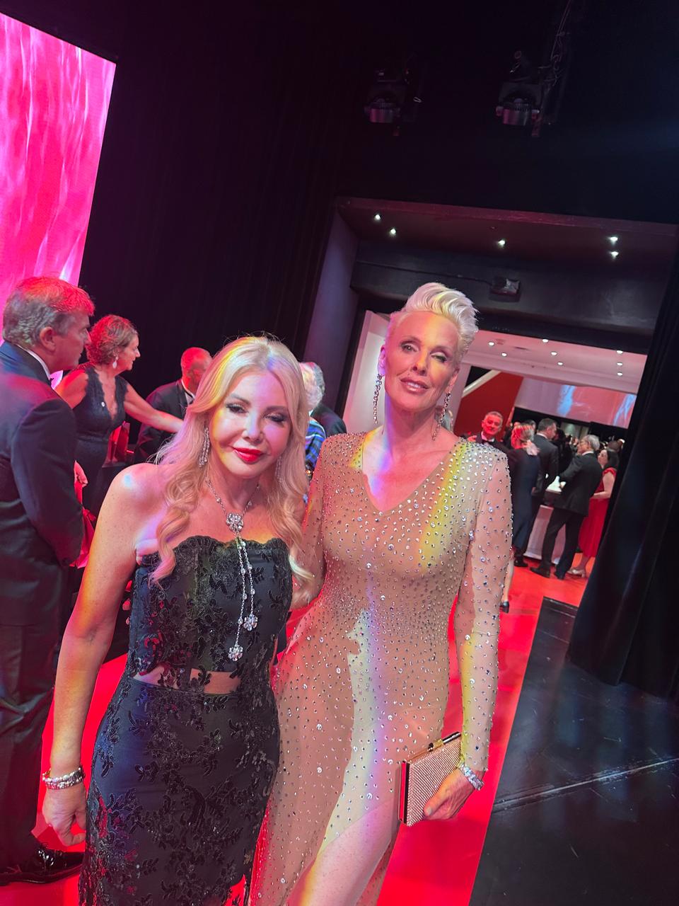 H Lady Monica Baccardi με την πάντα εντυπωσιακή Brigitte Nielsen, πρώην σύζυγο του Sylvester Stallone