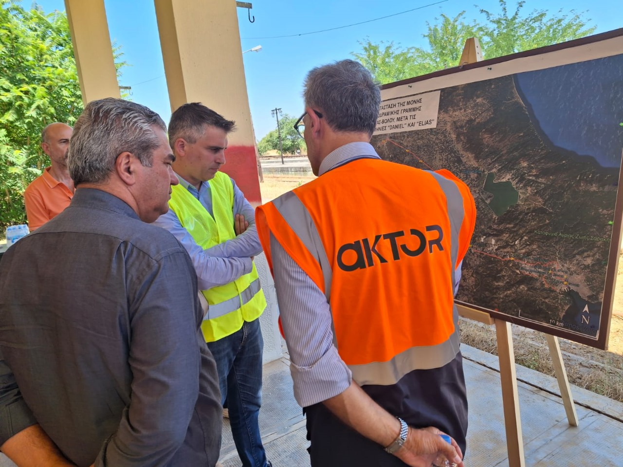 Αυτοψία Χρ. Δήμα και Κ. Κυρανάκη στα έργα αποκατάστασης του σιδηροδρομικού δικτύου στη Θεσσαλία 