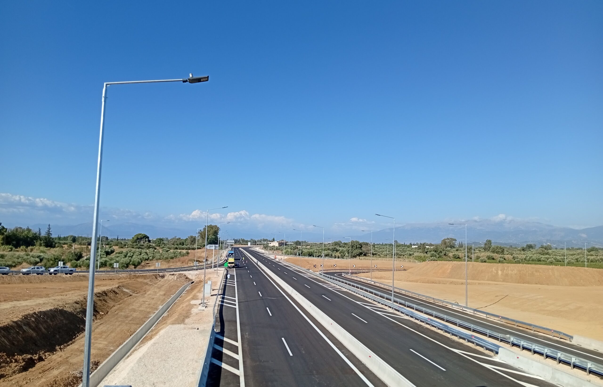 Άποψη του αυτοκινητόδρομου Πάτρα - Πύργος