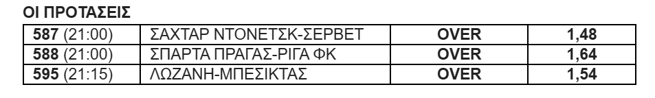 Στοίχημα 21/8