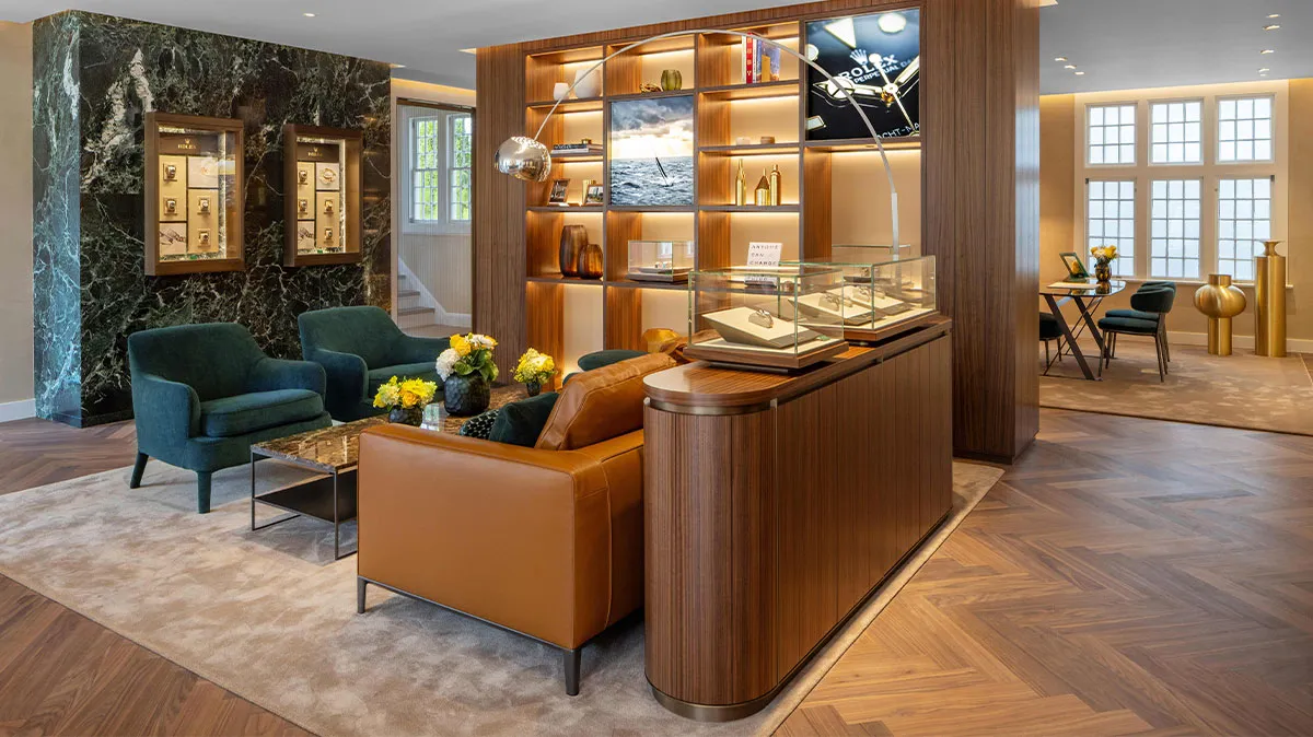 Η πίσω βεράντα της boutique Rolex στο East Hampton (photo credit : Rolex)