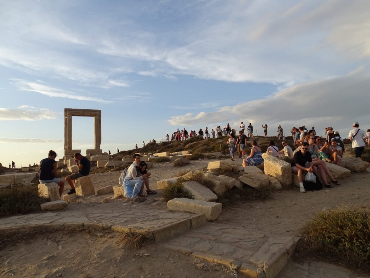 Επισκέπτες στον αρχαιολογικό χώρο