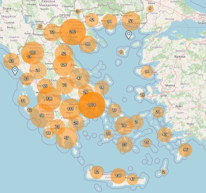 Δημοσίως προσβάσιμα σημεία φόρτισης διασυνδεδεμένα με το Μητρώο Υποδομών και Φορέων Αγοράς Ηλεκτροκίνησης (Μ.Υ.Φ.Α.Η.)