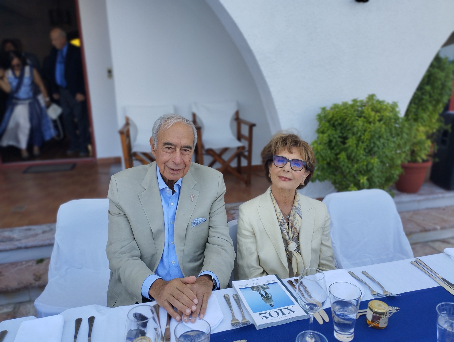 Ο Σίμος Παληός και η σύζυγός του