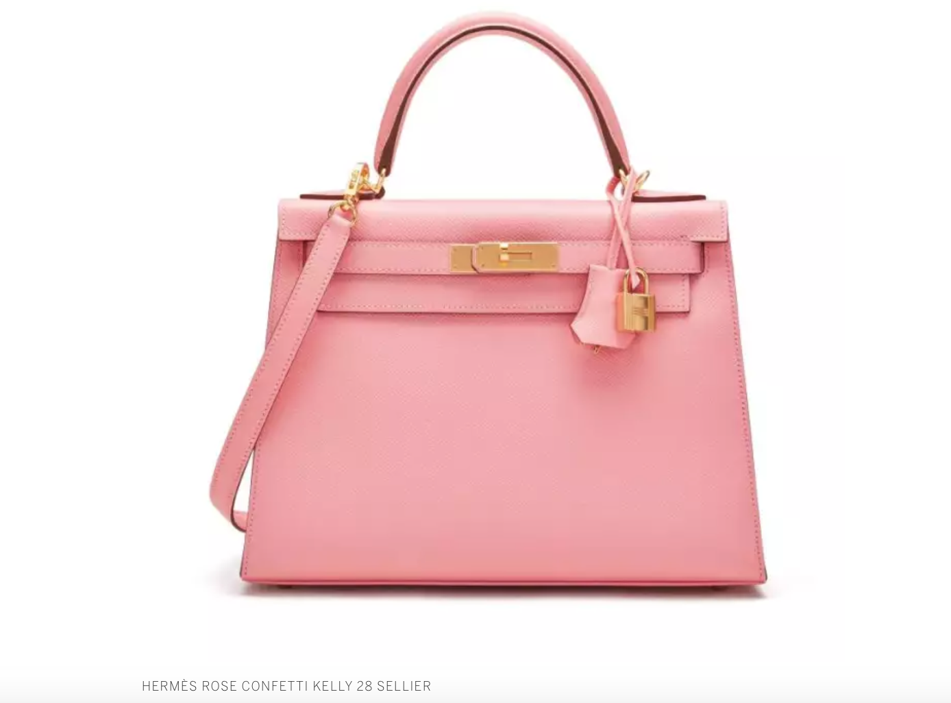 Hermès Rose Confetti Kelly 28 Sellier