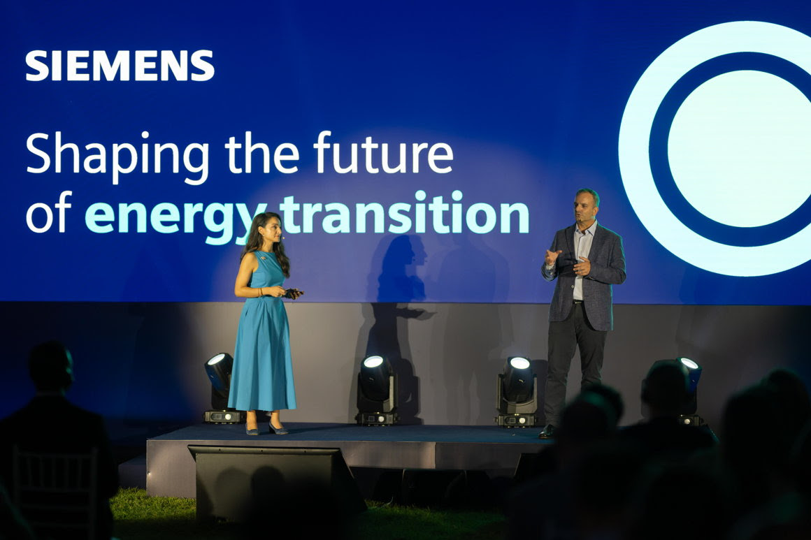Βασίλης Χατζίκος, CEO της Siemens Ελλάδος, Ειρήνη Κουφάκη, Διευθύντρια Επικοινωνίας και Ανθρώπινου Δυναμικού της Siemens Ελλάδος