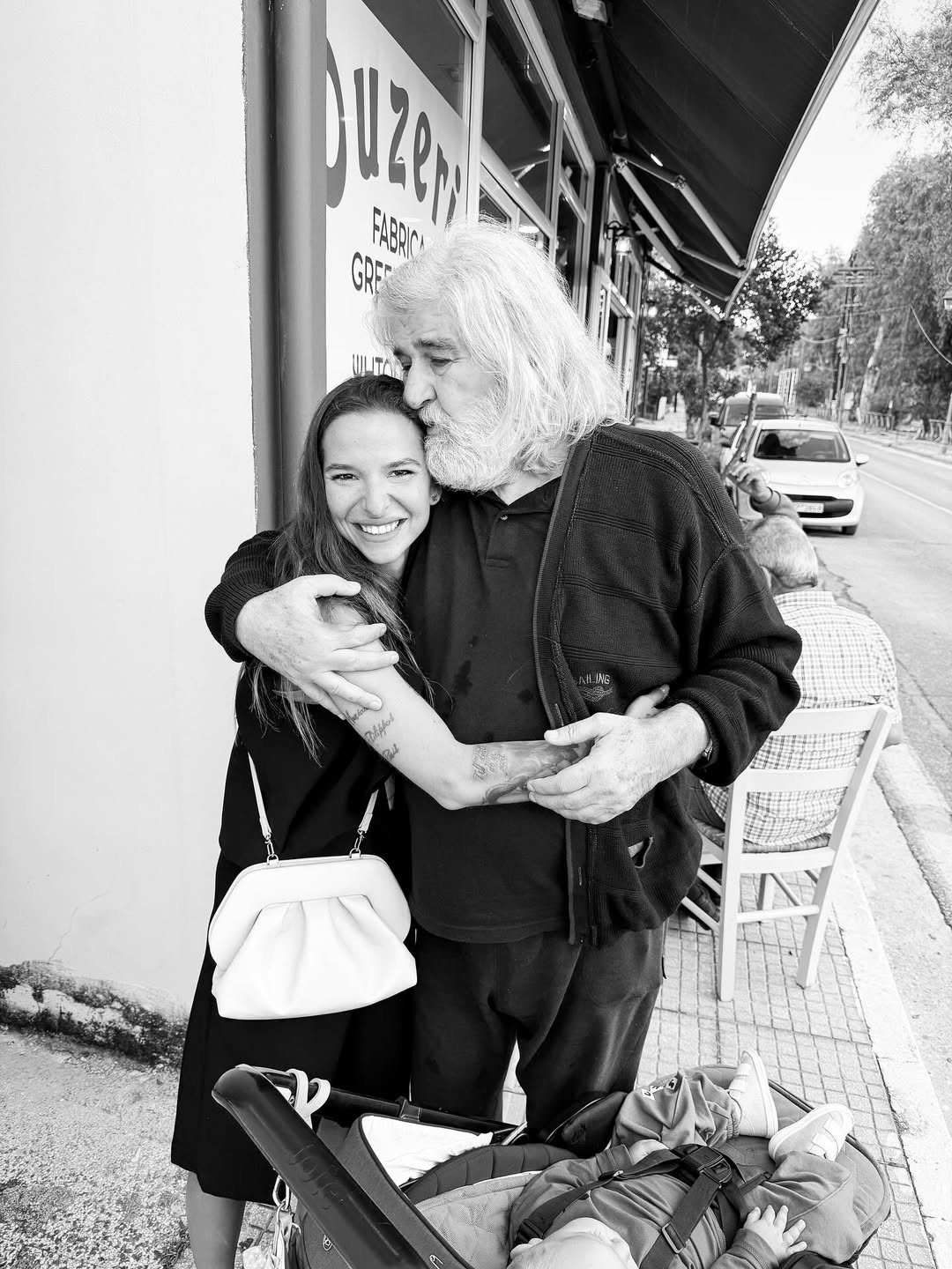 Η Εριέττα Κούρκουλου Λάτση με τον κ. Μπάμπη στο Κατάκολο