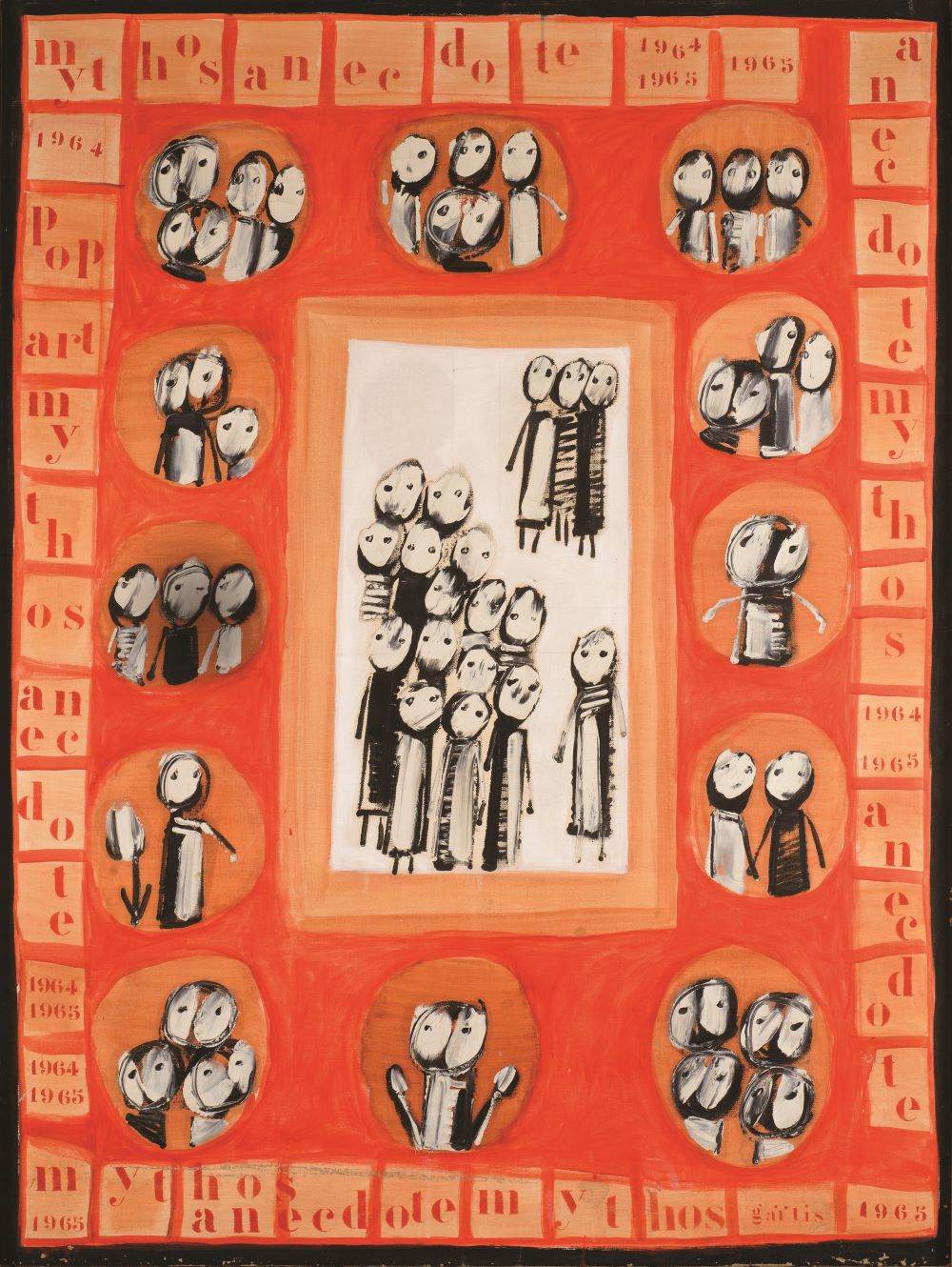 Γιάννης Γαΐτης «Μύθος ανέκδοτο...»,1965, Συλλογή Άννυς Κωστοπούλου