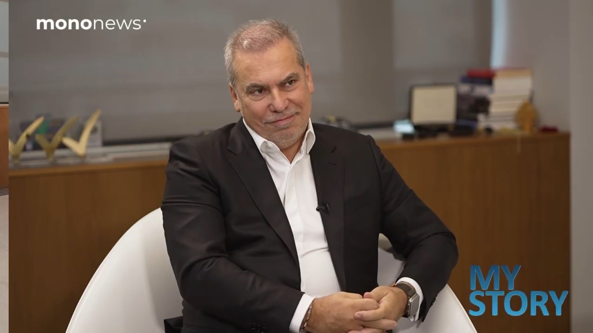 Ο Ανδρέας Ταπραντζής με τη Μάριον Μιχελιδάκη στο My Story