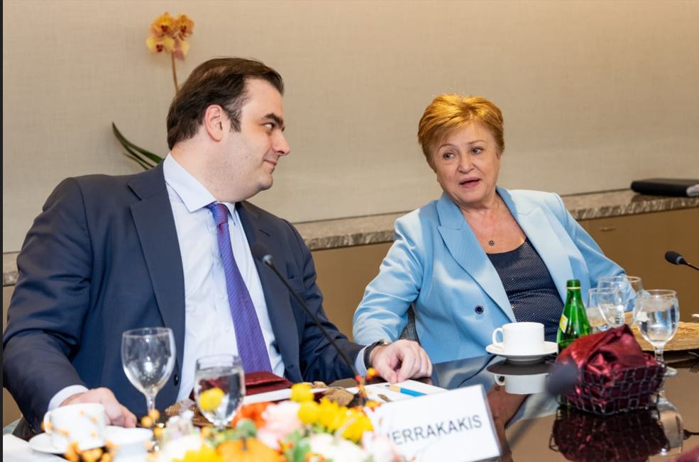 Κυριάκος Πιερρακάκης και Κρισταλίνα Γκεοργκίεβα