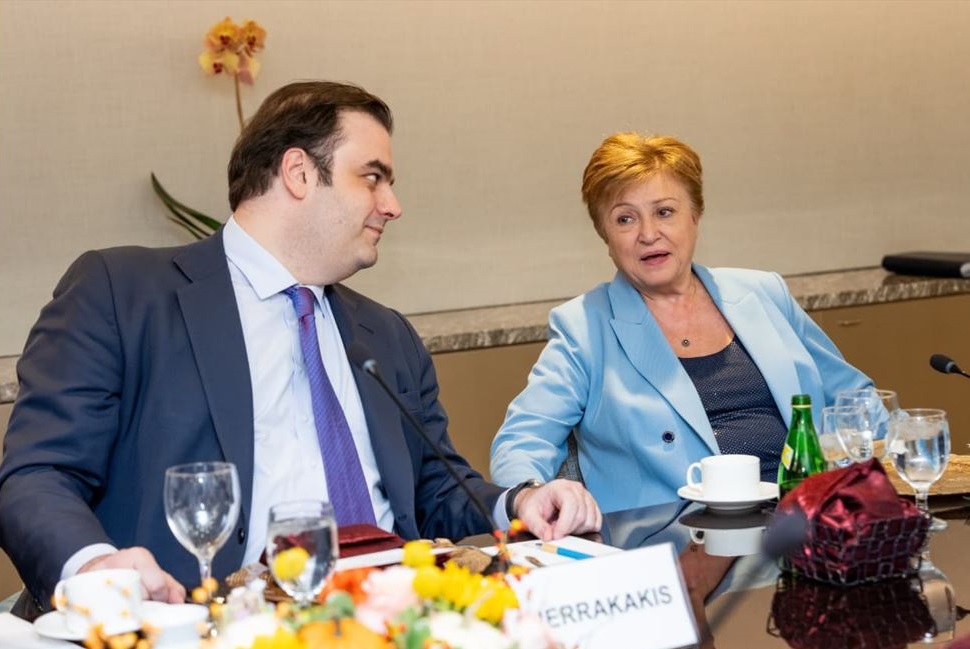 Κυριάκος Πιερρακάκης και Κρισταλίνα Γκεοργκίεβα