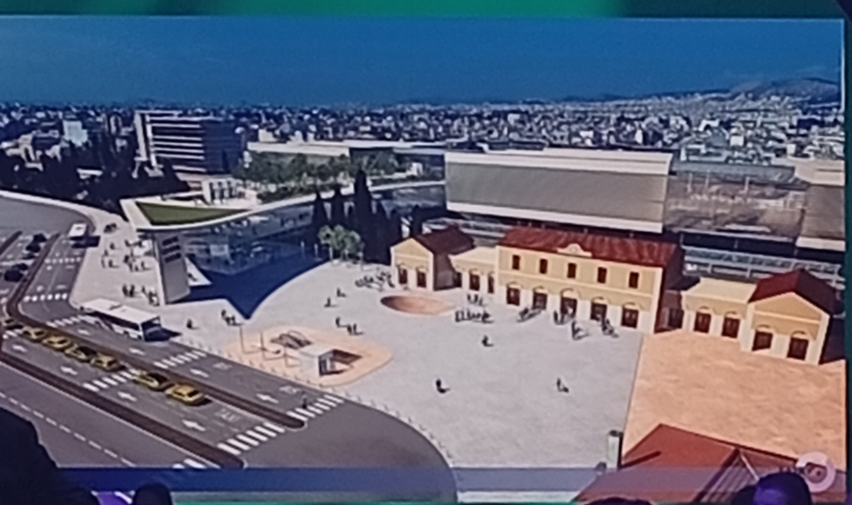 Φωτορεαλιστική απεικόνιση του σταθμού της Αθήνας