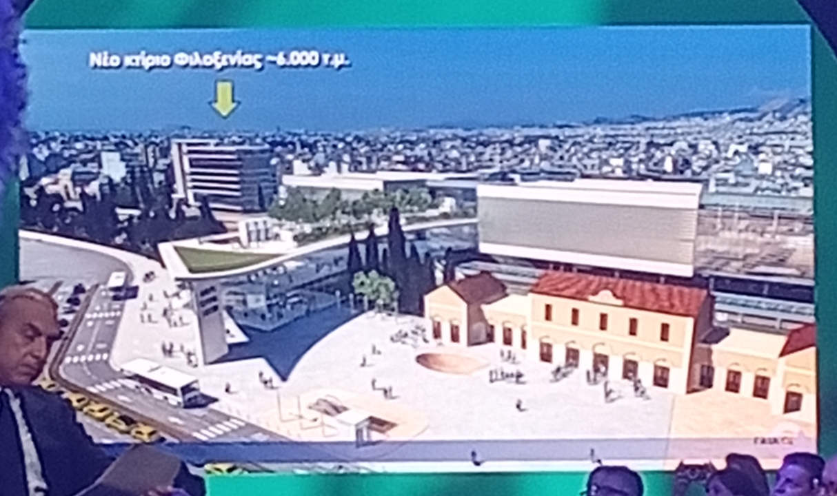 Φωτορεαλιστική απεικόνιση του σταθμού της Αθήνας