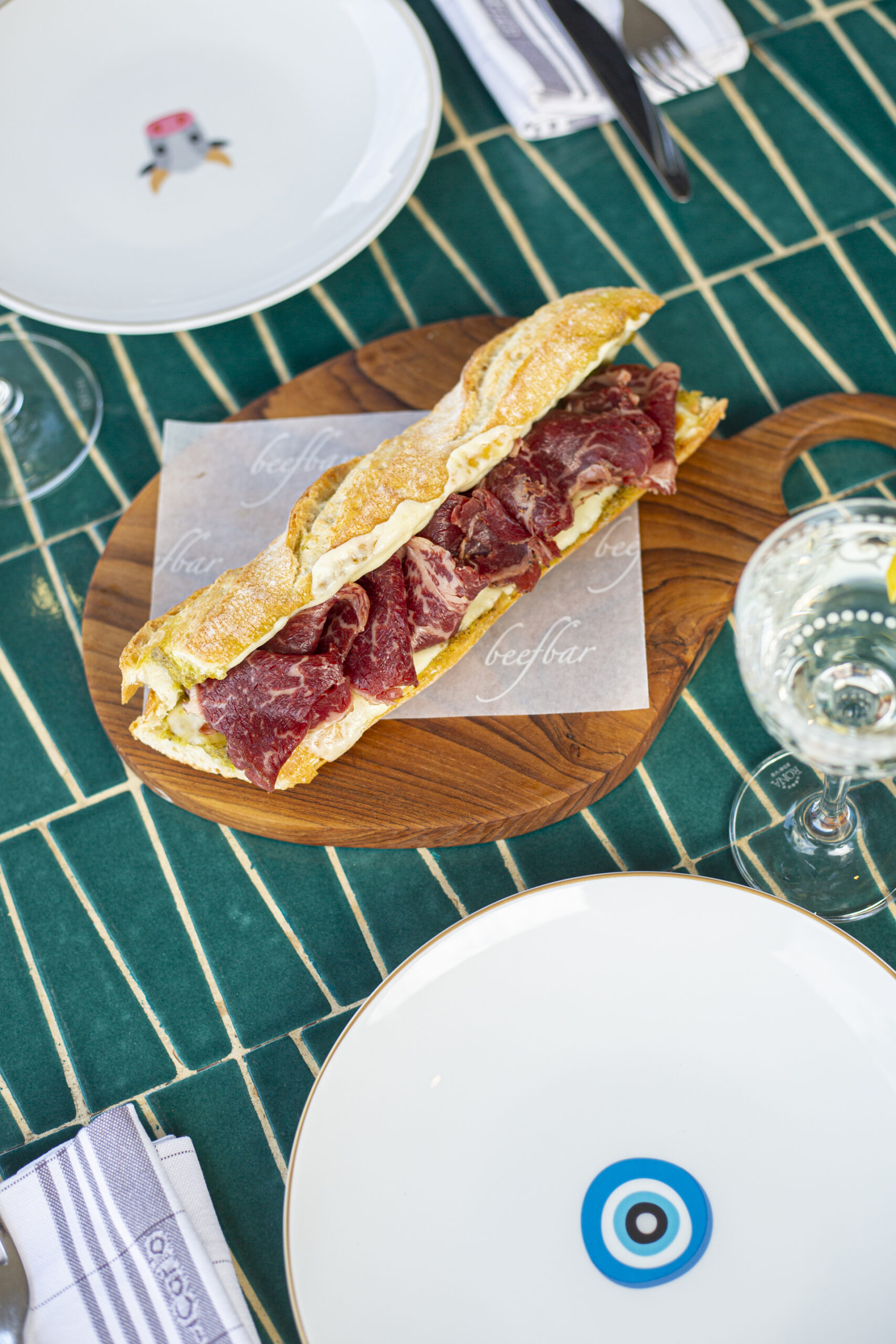Μια λεπτομέρεια από το brunch του Beefbar