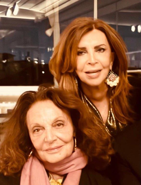 Diane von Furstenberg, Μιμή Ντενίση