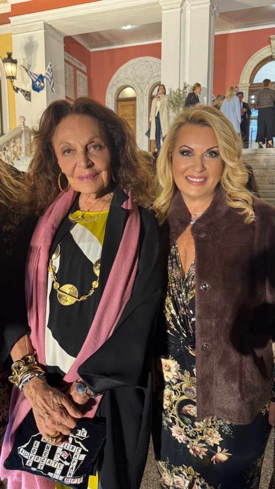 Diane von Furstenberg με Γωγω Αυγερινοπούλου