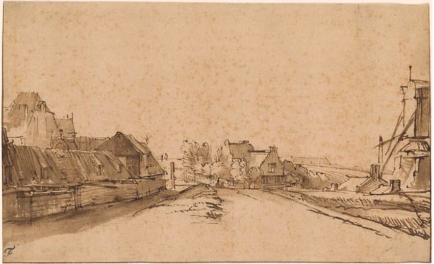 Ρέμπραντ «Ο Προμαχώνας Ντε Ροζ και ο Ανεμόμυλος Σμίπορτ»