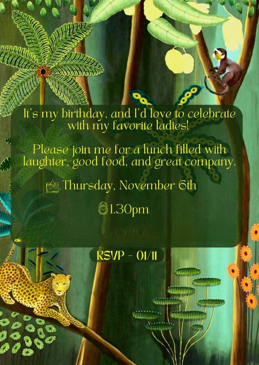 Η πρόσκληση για το γεύμα