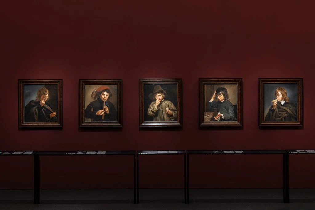 Άποψη εγκατάστασης του έργου «Οι Πέντε Αισθήσεις» στην έκθεση «Μικαελίνα Βάουτιερ, Ζωγράφος» στο Μουσείο Ιστορίας της Τέχνης στη Βιέννη