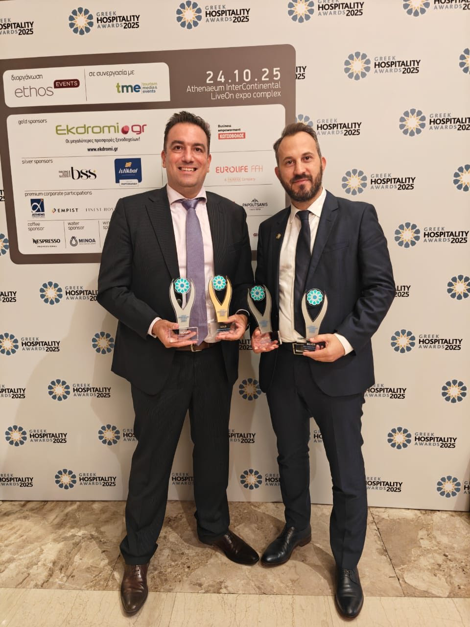 Γρηγόρης Ζοργιάνος Marketing Manager Ella Resorts και Κώστας Σιδερής CEO Ella Resorts