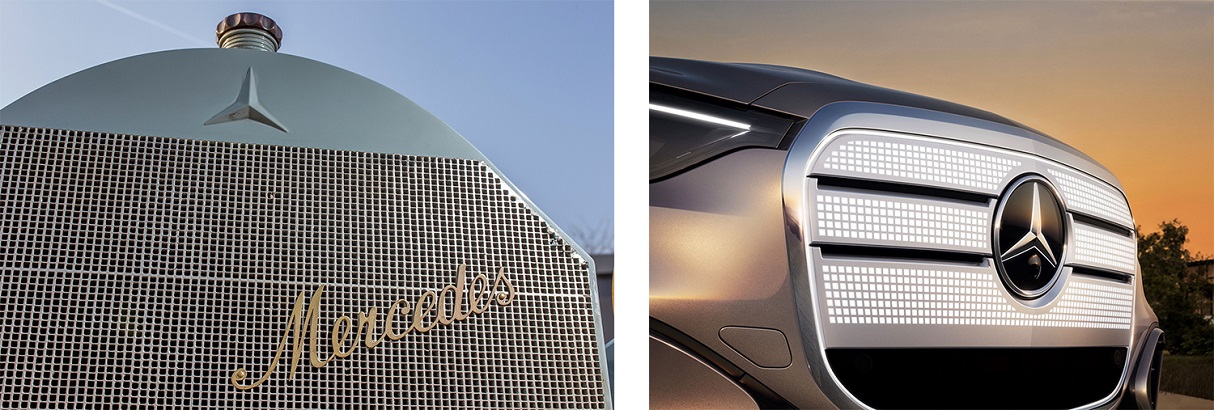 Η νέα Mercedes-Benz GLC εμπνέει με την εντυπωσιακή επανερμηνεία της κλασικής μάσκας ψυγείου Mercedes που πρωτοεμφανίστηκε το 1900.