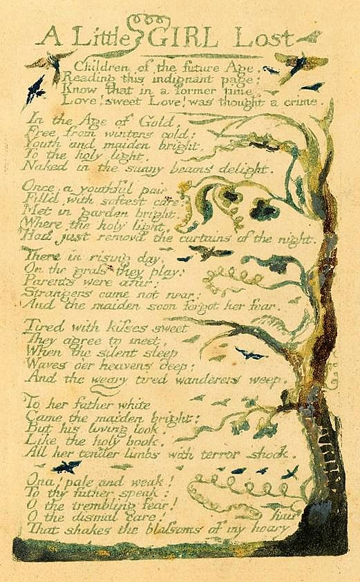 Ουίλιαμ Μπλέικ «Το τραγούδι του μικρού κοριτσιού»