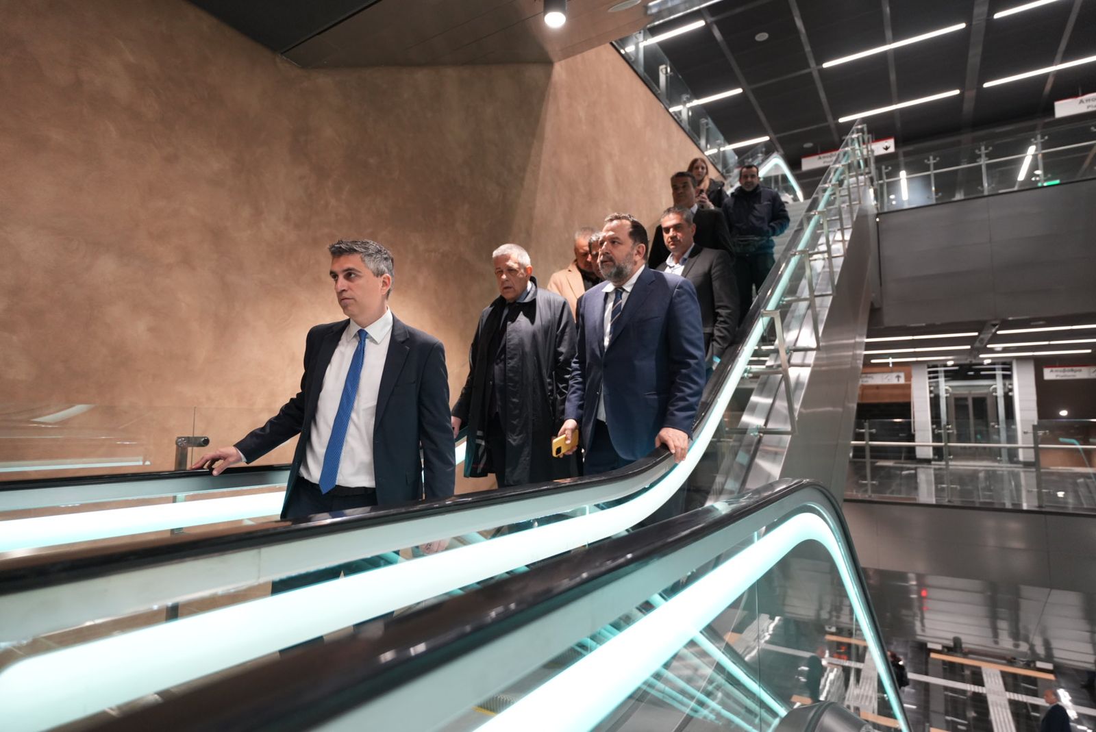 O υπουργός Υποδομών και Μεταφορών Χρίστος Δήμας, στο Μετρό της Θεσσαλονίκης