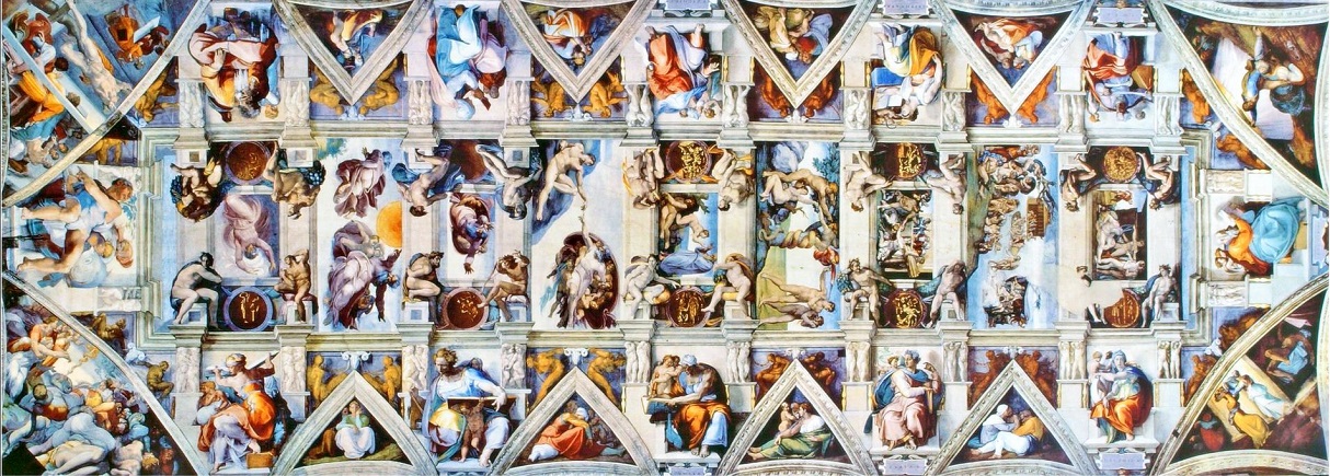 Μικελάντζελο Μπουοναρότι, Οροφή της Καπέλα Σιξτίνα, 1508-1512, Βατικανό    