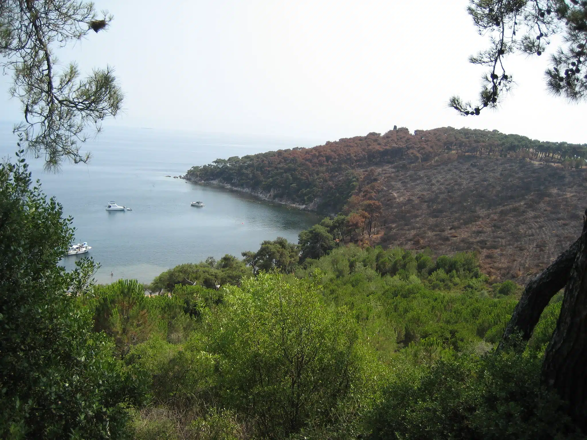 Ο κόλπος Τζαμλιμάνι στην Χάλκη