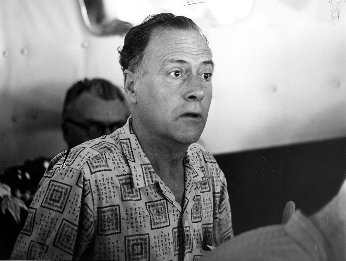 Ο Μάρσαλ ΜακΛούαν στο πλοίο ως συμμετέχων του 1ου Συμποσίου της Δήλου το 1963. Αρχείο Κωνσταντίνου Α. Δοξιάδη / © Ίδρυμα Κωνσταντίνου και Εμμάς Δοξιάδη